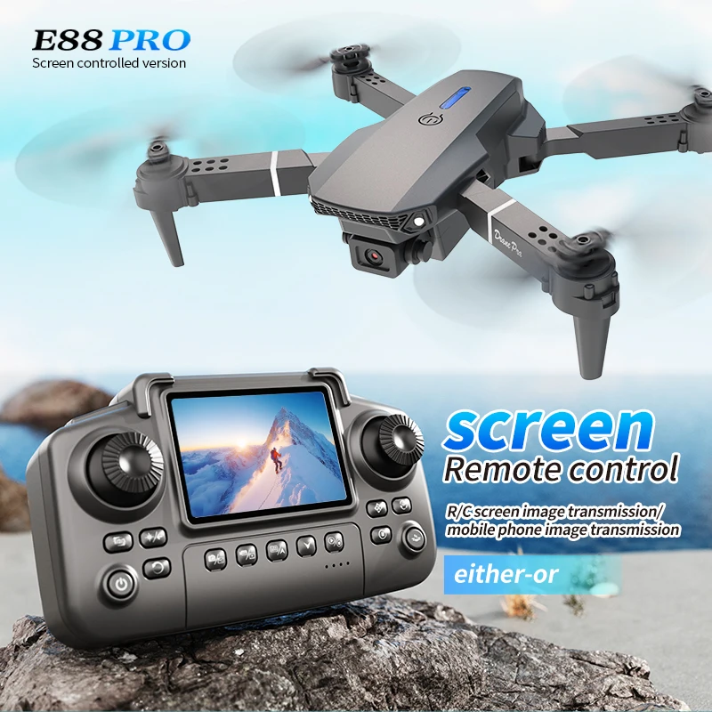 Drone Rc E88 Pro - Professional E88 PRO Drone with Screen