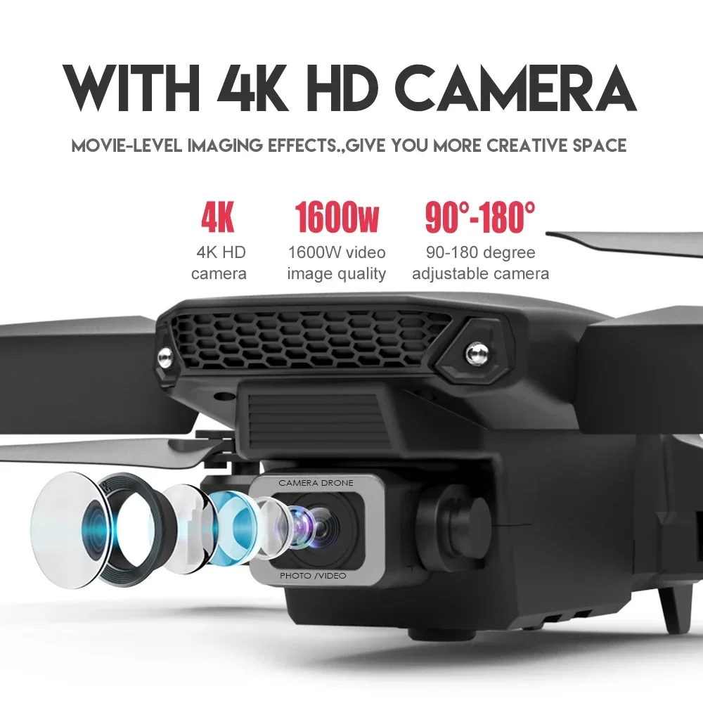 2026 New E88 Pro WIFI FPV Dron - Drone Rc E88 Pro ulasan dan harga