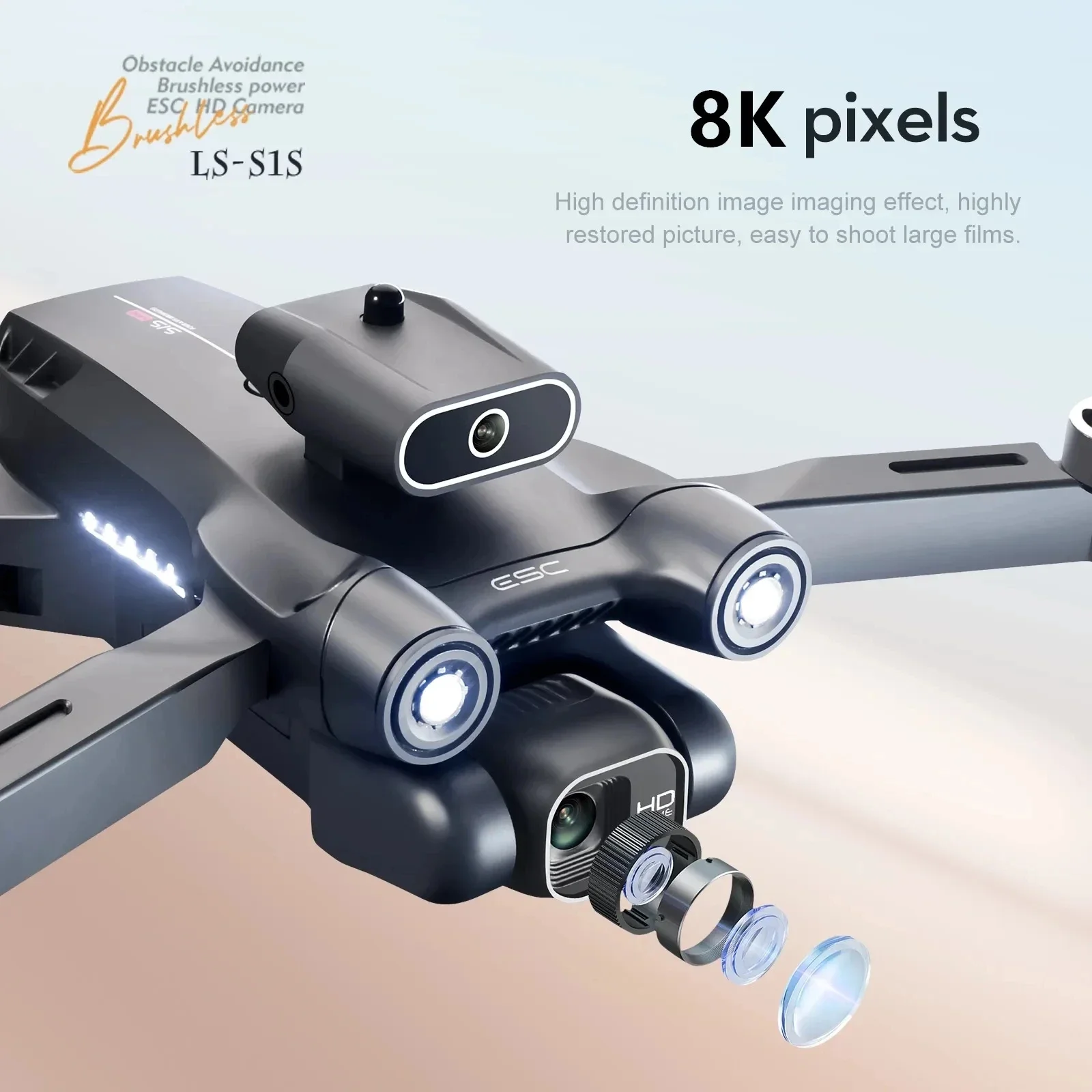 New S1S 5G GPS Drone Camera 8K - Gps Module Drone ulasan dan harga