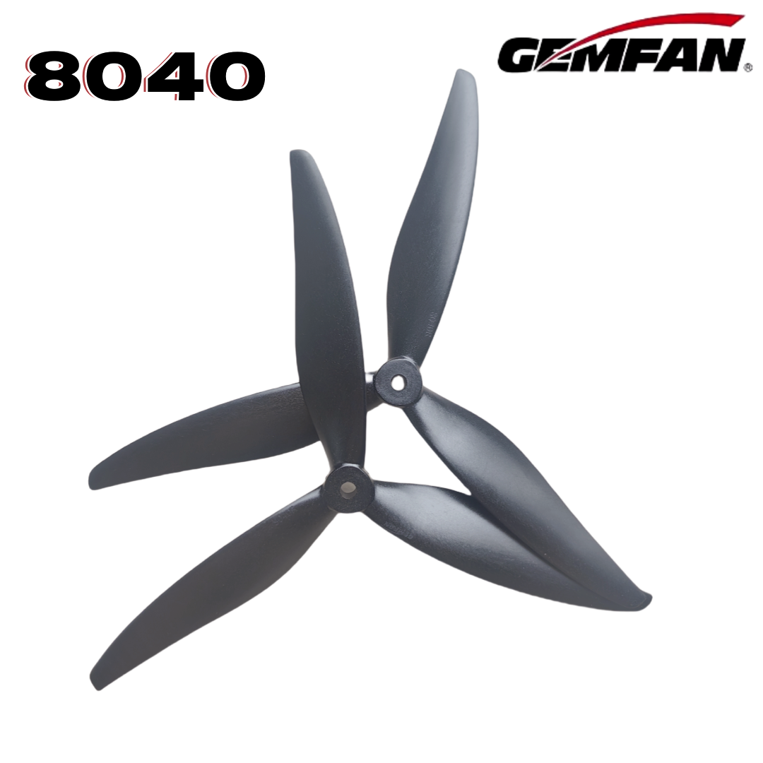 Gemfan 8040 8X4X3 3-blade 8-in - Drone Rc Diy ulasan dan harga