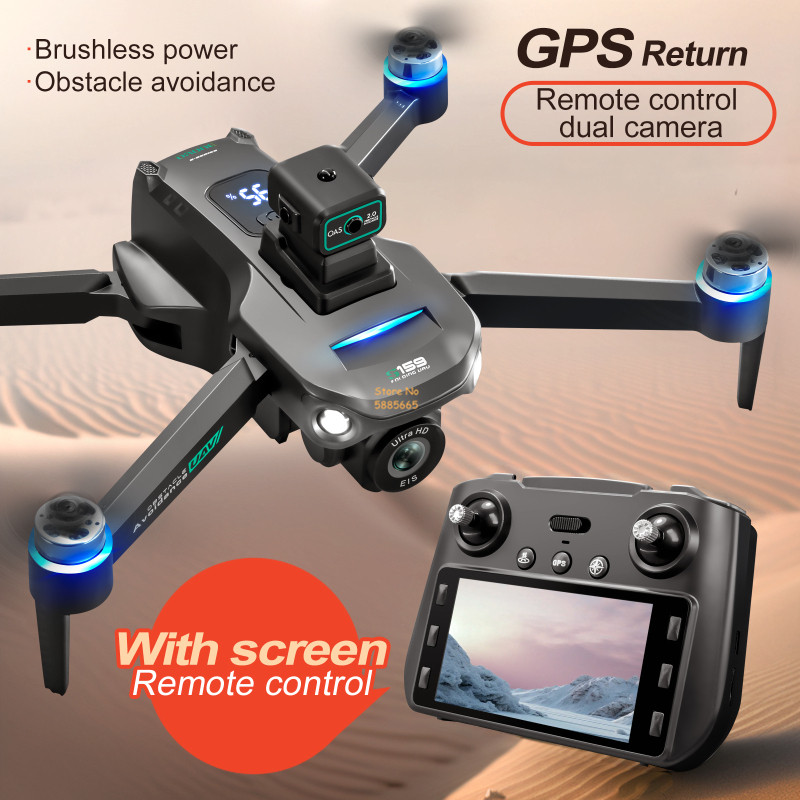 8K Dual Camera 5G WIFI FPV Rem - Drone Rc With Screen ulasan dan harga