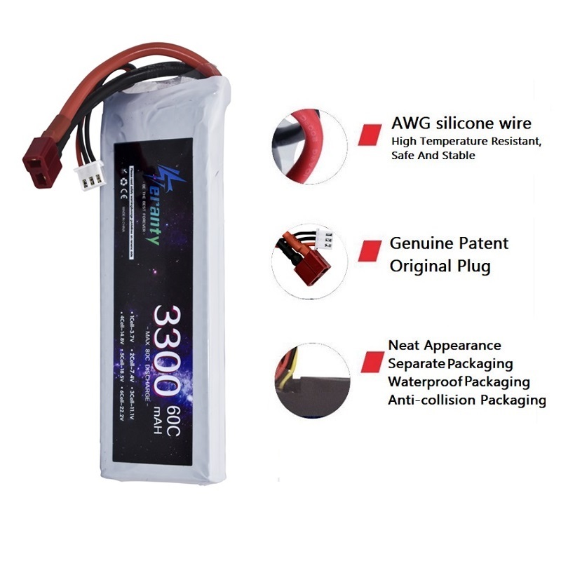 2S 7.4V LiPo Battery 3300mAh 6 - Drone Lipo Battery ulasan dan harga