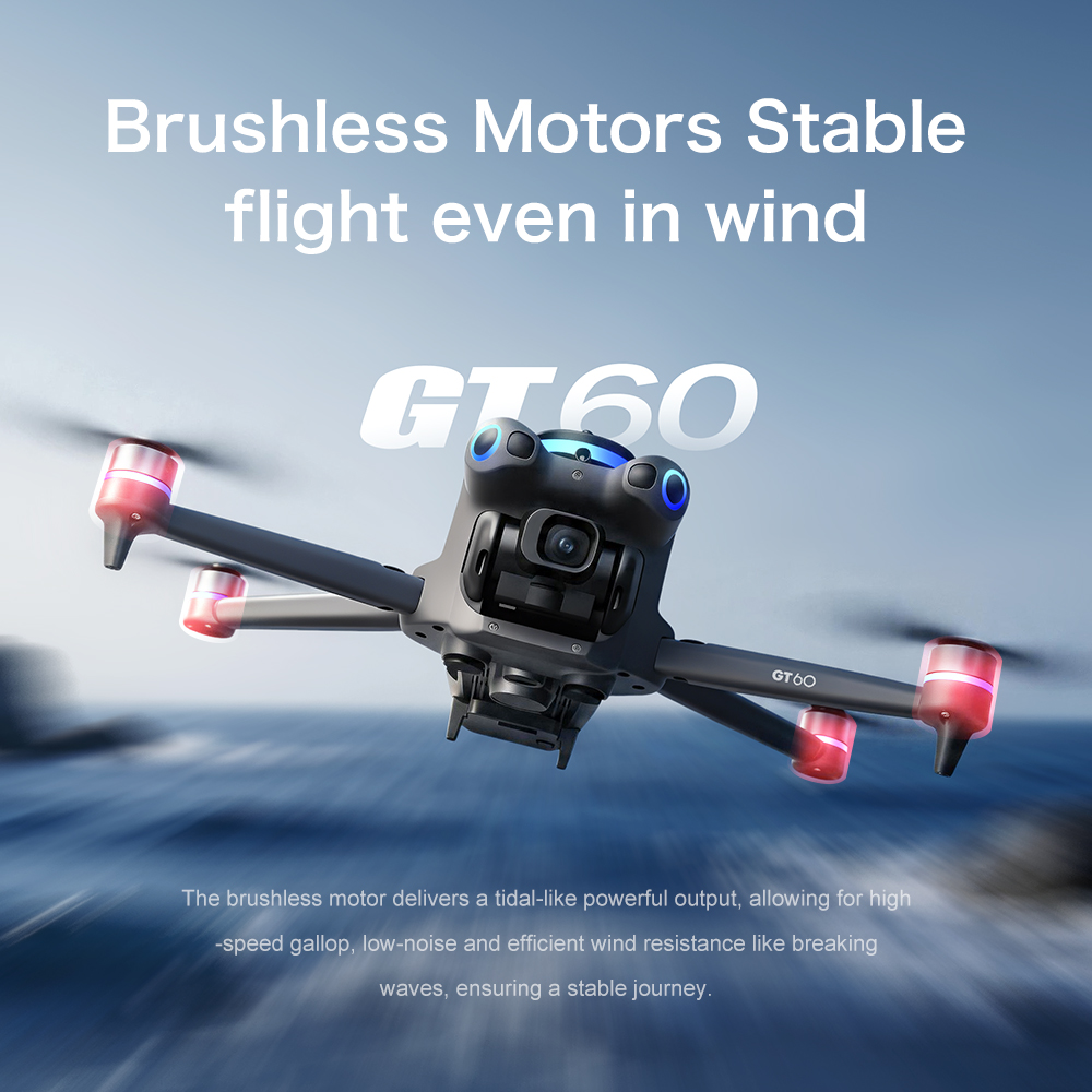 NEW GT60 Mini Drone Dual Camer - Gps Module Drone ulasan dan harga