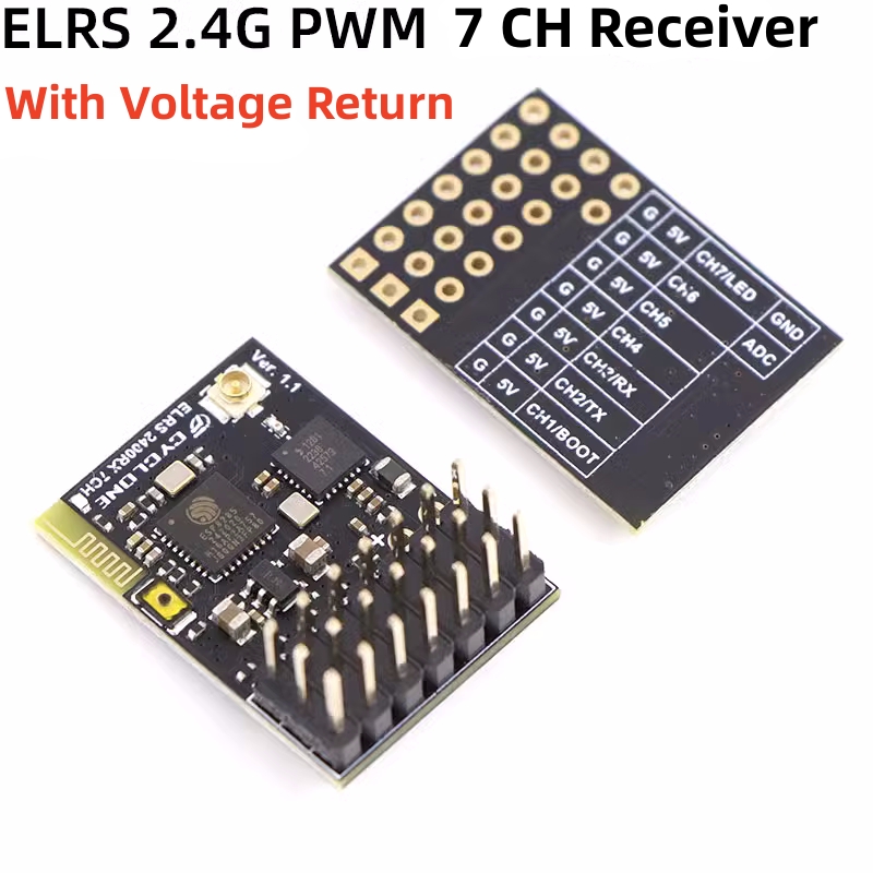 ELRS 2.4G PWM 7CH 6CH CRSF Rec - Drone Helicopter Rc ulasan dan harga