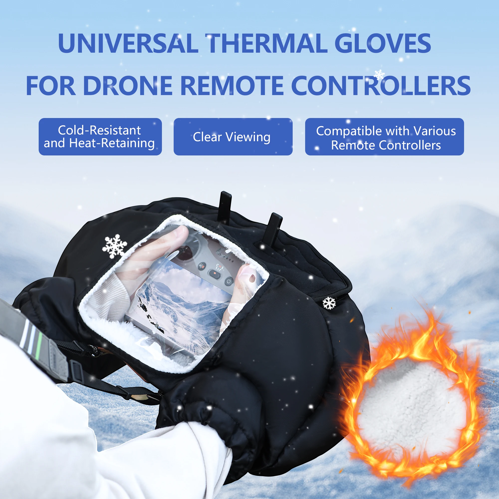Winter Warm Gloves Drone Fligh - Drone Rcfpvpro ulasan dan harga
